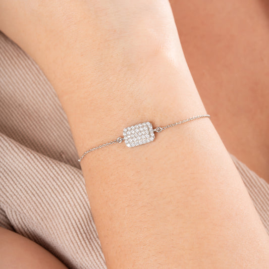 Sparkle Grid Bracelet – Modern Shine Meets Minimal Elegance - 92Five