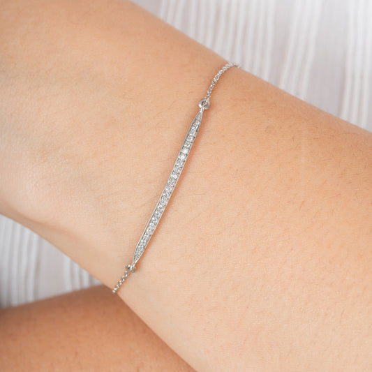 Linear Diamond Bracelet - 92Five