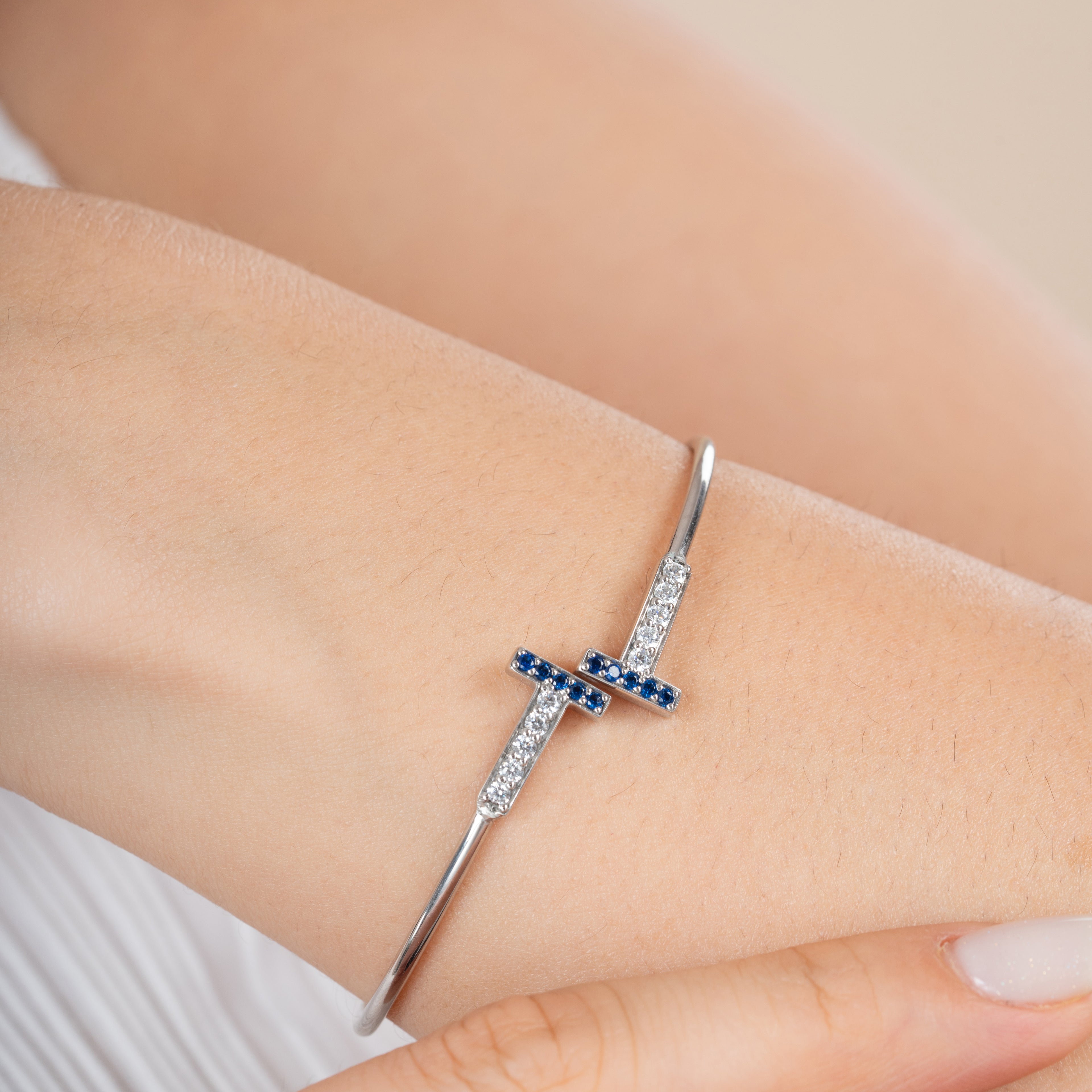 Twisting T Toi et Moi Diamond Bracelet - 92Five