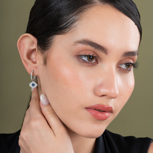 Evil Eye Drop Earrings