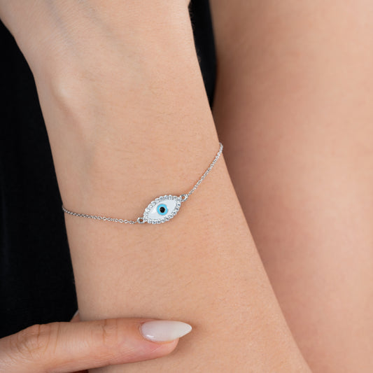 Minimalist Evil Eye Bracelet