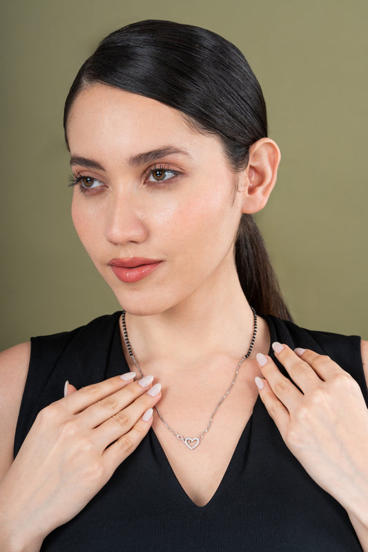 Infinity Heart Diamond Mangalsutra