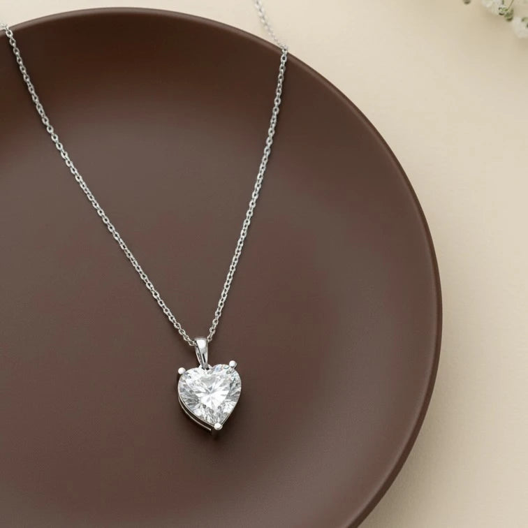 92FIVE JEWELS 925 Silver Heart Shape PendantSilver Jewellery for Women & Girl's | Great for Gifting Main image