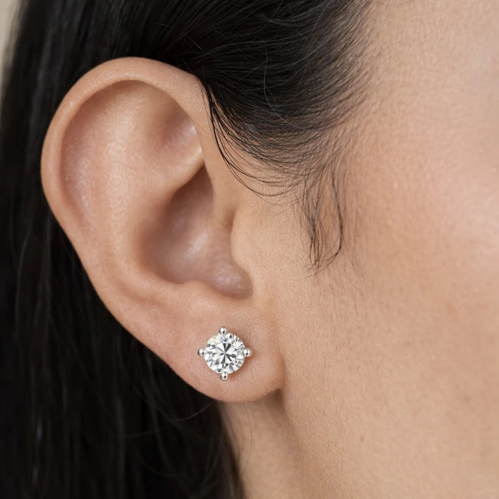 92five jewels 925 Silver Round Earrings Or Mini Studs Silver Jewellery for Women & Girl's | Great for Gifting