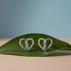 Twisted Heart 925 Silver Earring