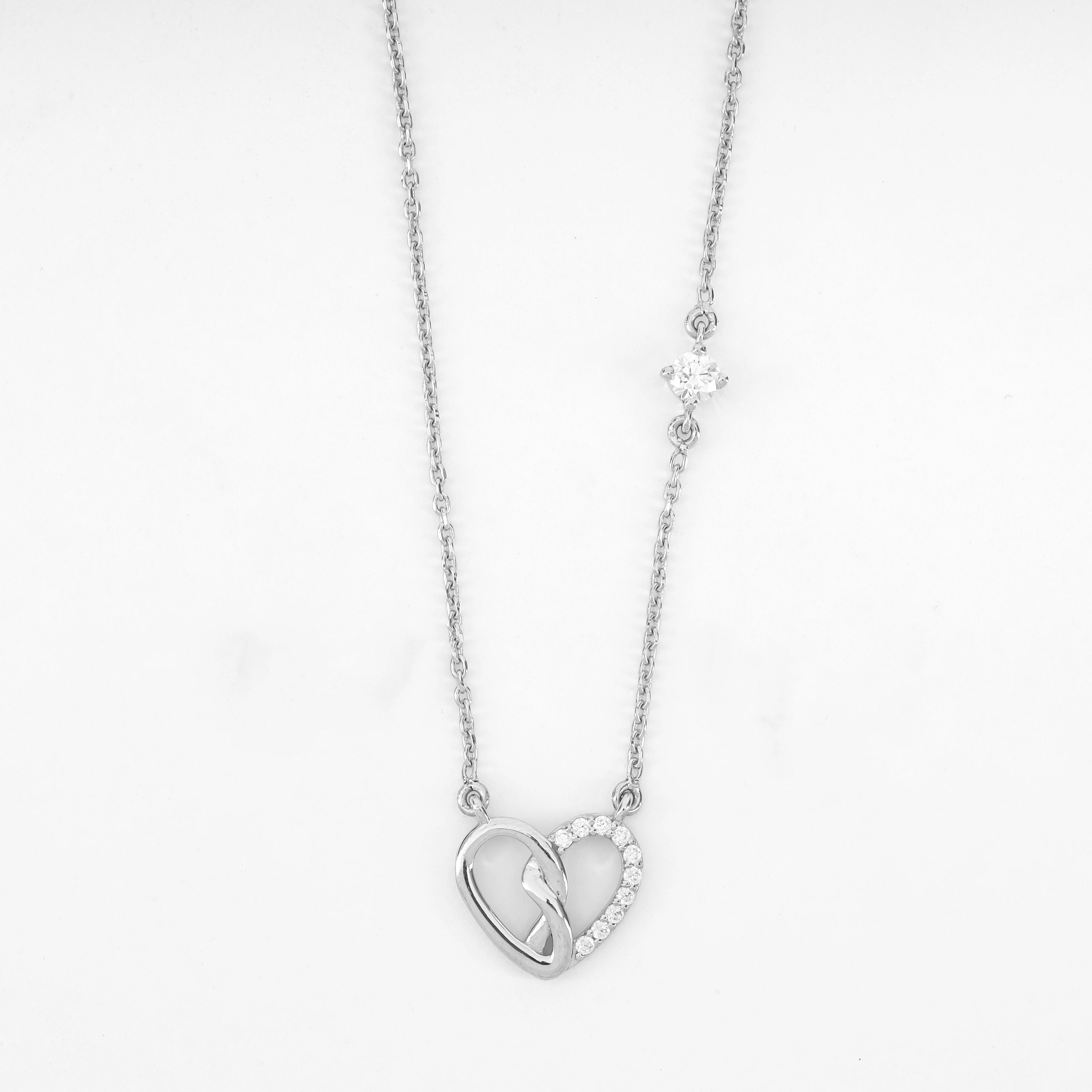 Twisted Heart 925 Silver Pendant