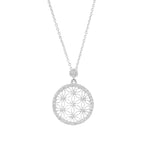 Floral Circle 925 Silver Pendant