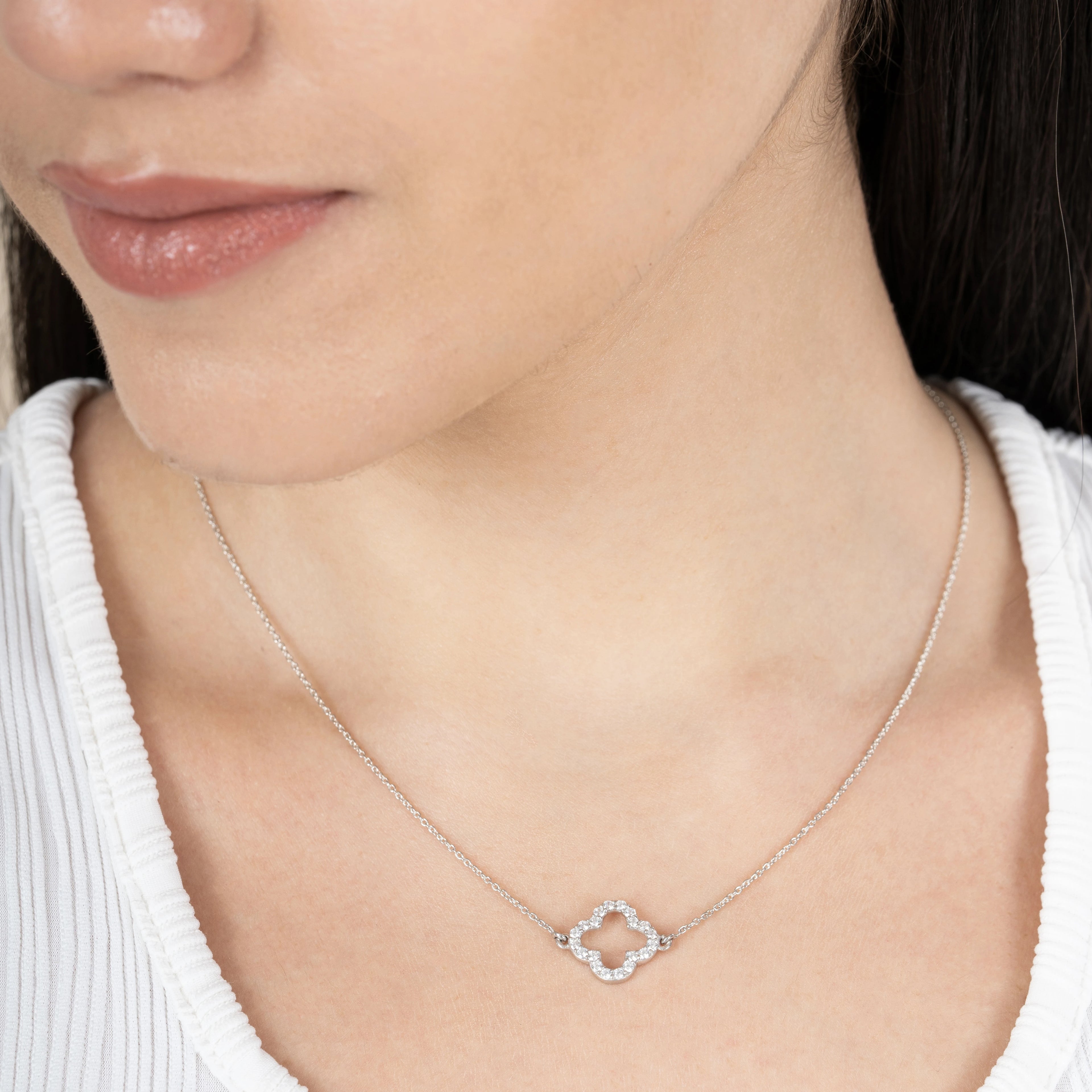 Clover Sparkle 925 Silver Pendant