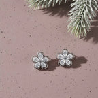 Floral Diamond-Cut Earrings