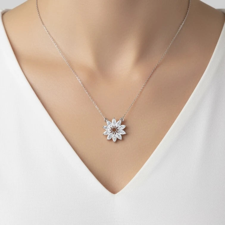 Marquise Jewelry Set for Women – Elegant Necklace and Earrings with Sparkling Marquise-Cut Stones | Perfect for Weddings and Special Occasions