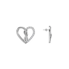 Twisted Heart 925 Silver Earring