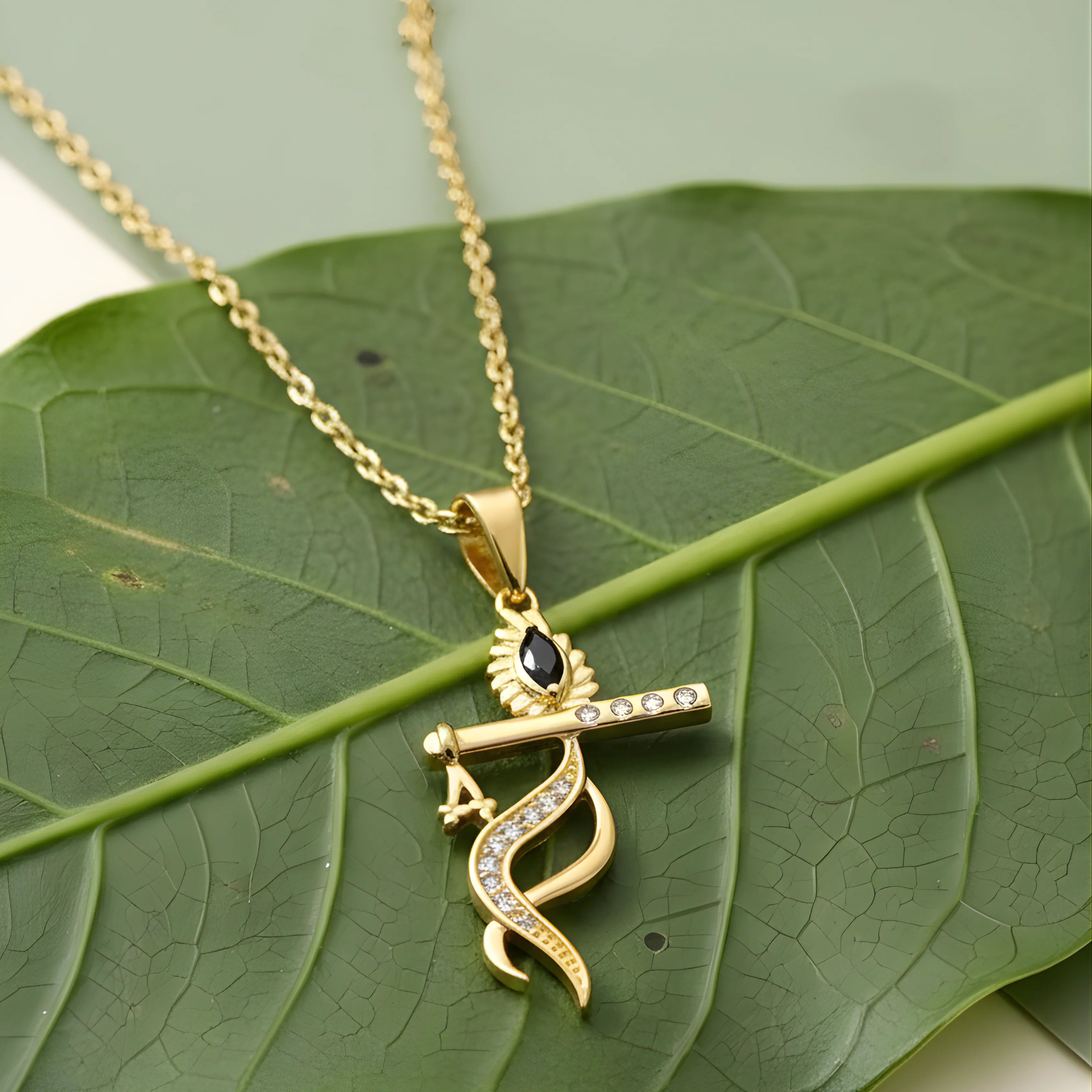 Krishna Flute 18K Gold Vermeil Pendant