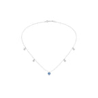 Aqua Blue Heart Necklace