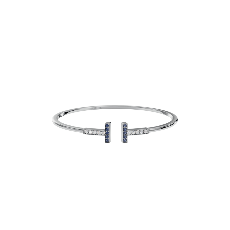 Twisting T Toi et Moi Diamond Bracelet