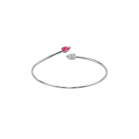Twisting Toi et Moi Diamond Bracelet
