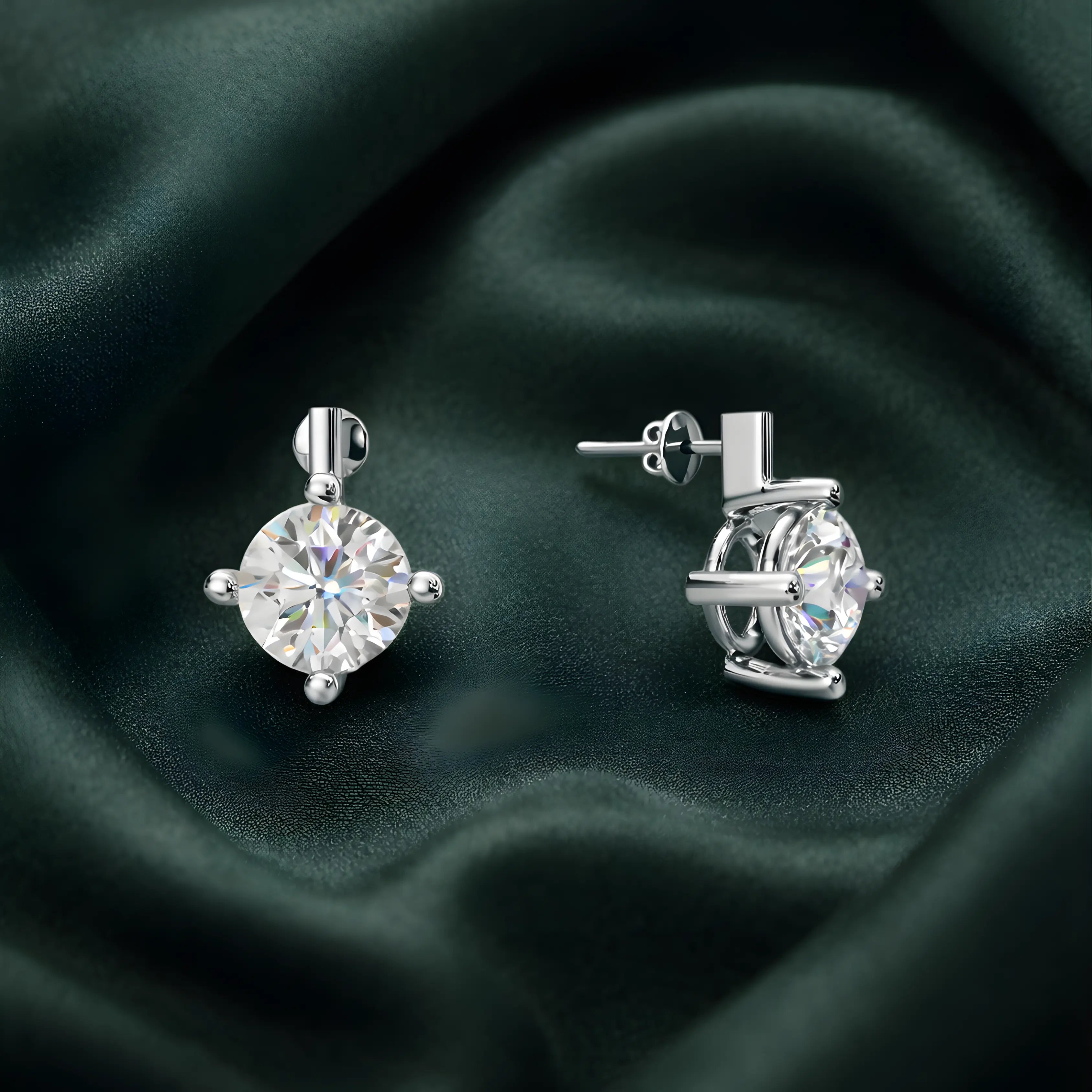 Minimal Hoop Stud Earrings