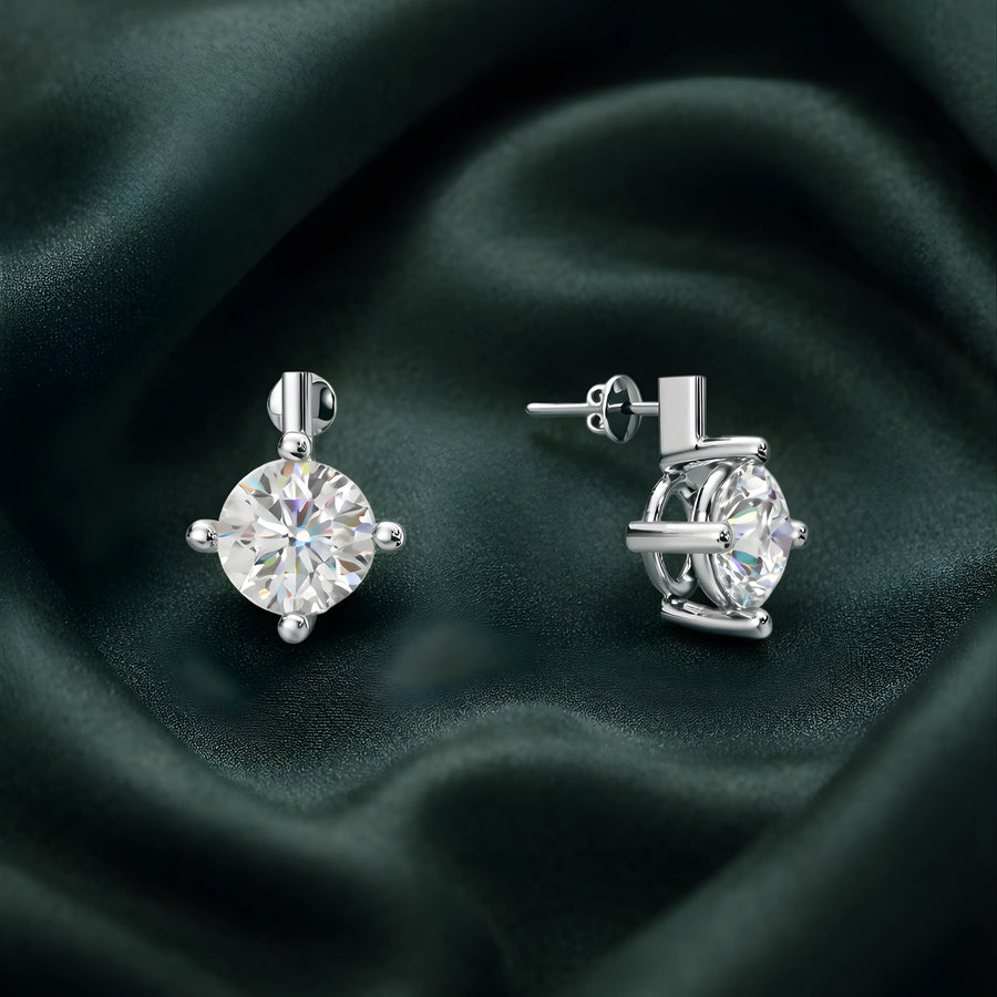 Minimal Hoop Stud Earrings