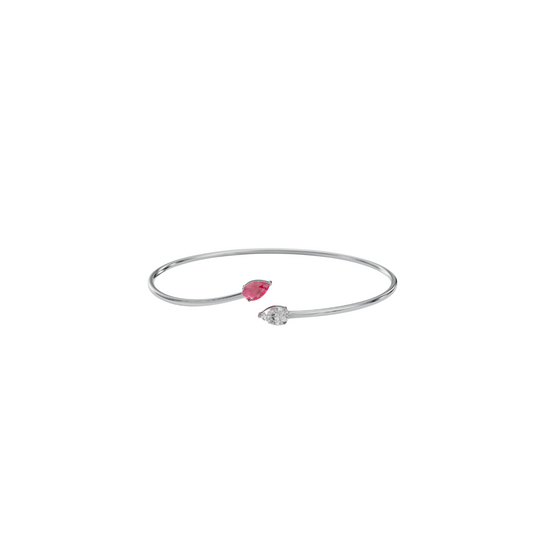 Twisting Toi et Moi Diamond Bracelet