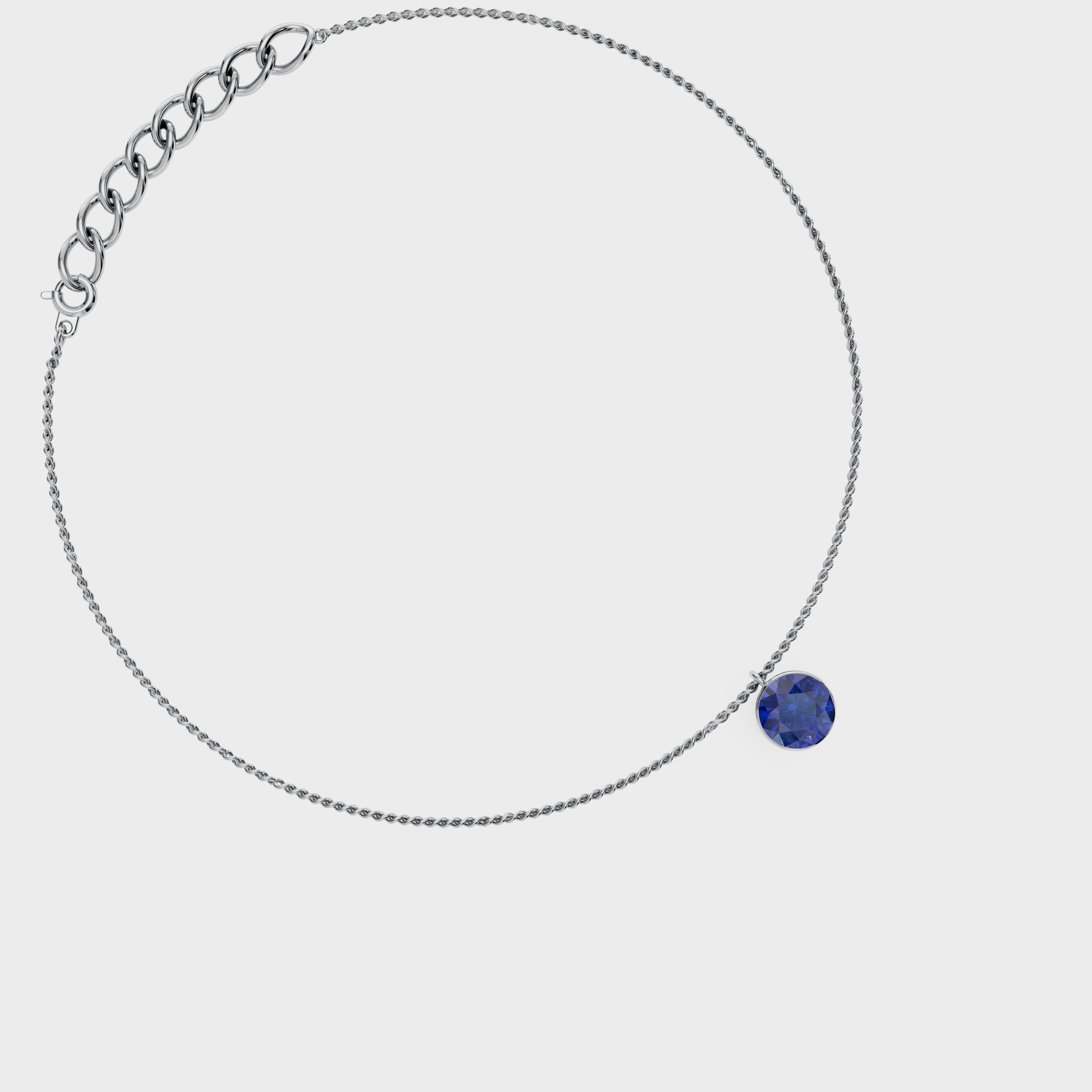 Blue Diamond Anklet - 92Five