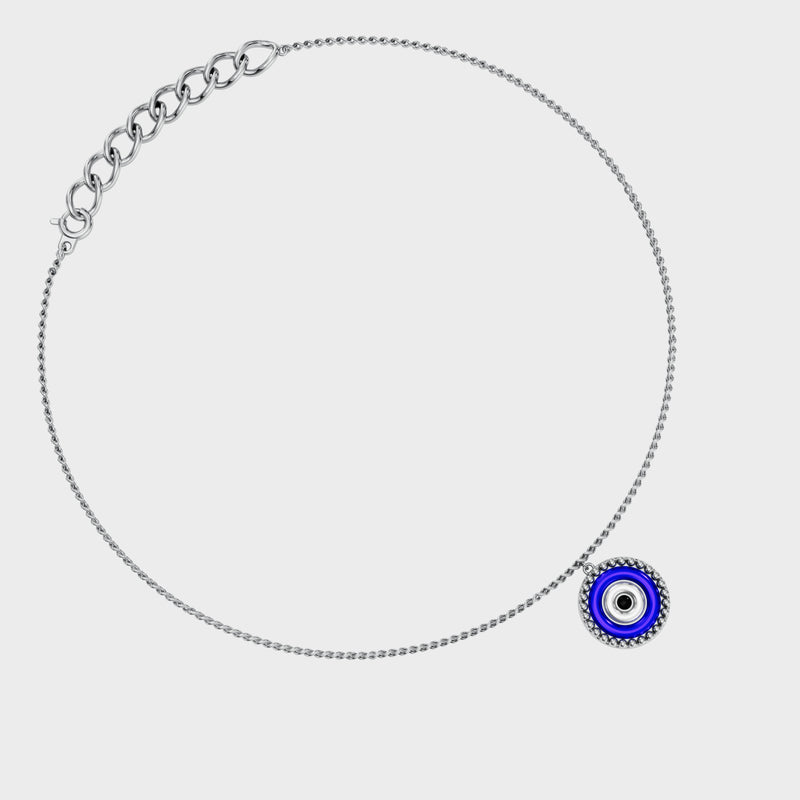 Evil Eye Drop anklet