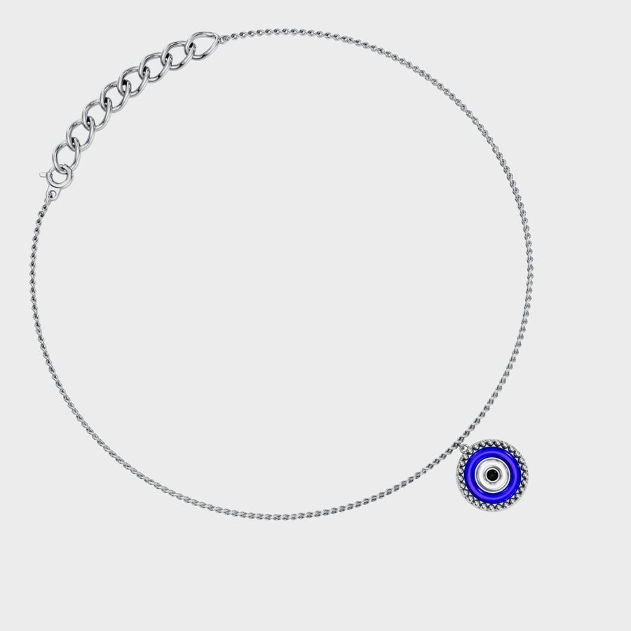 Evil Eye Drop anklet