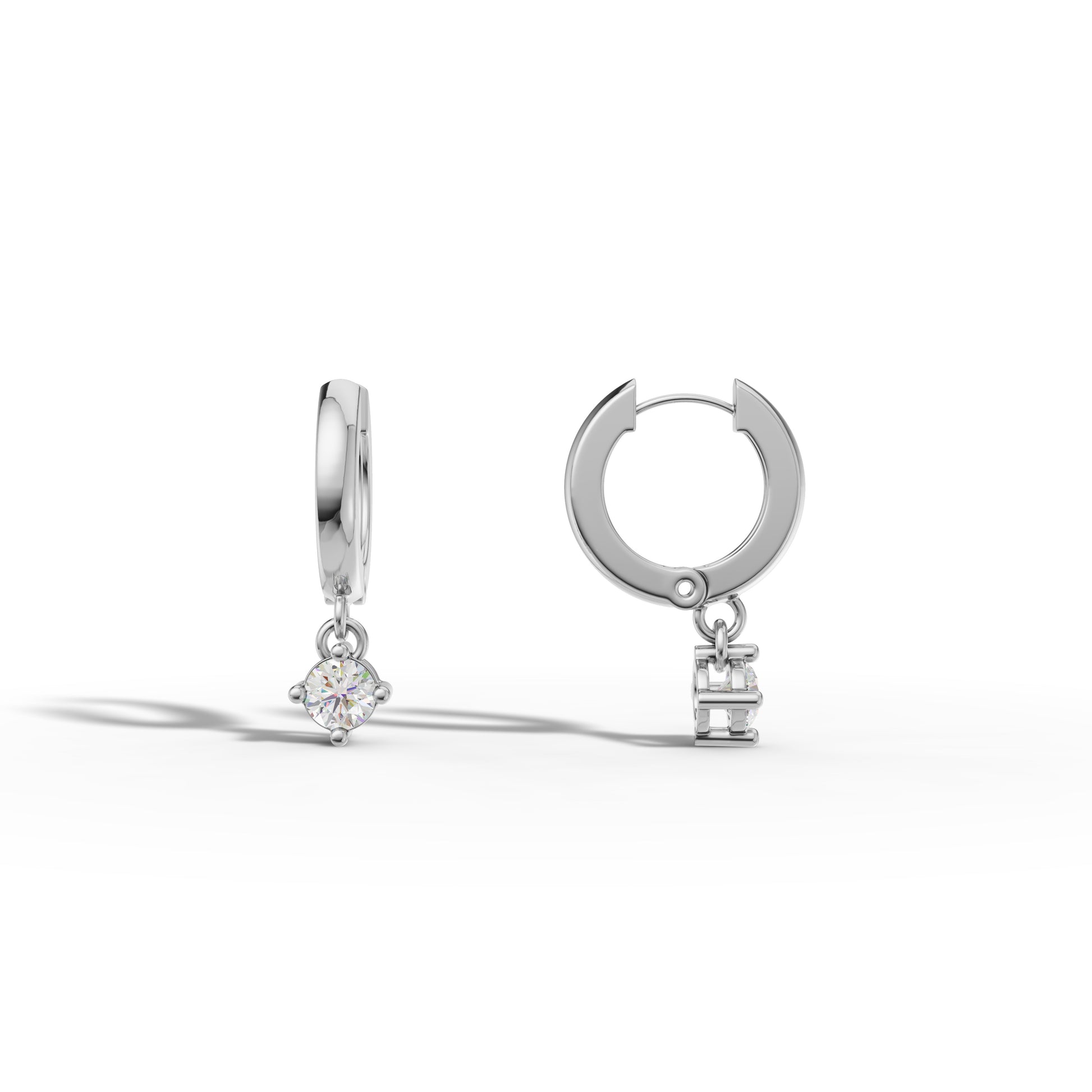 Minimalist Diamond Drop Earrings - 92Five