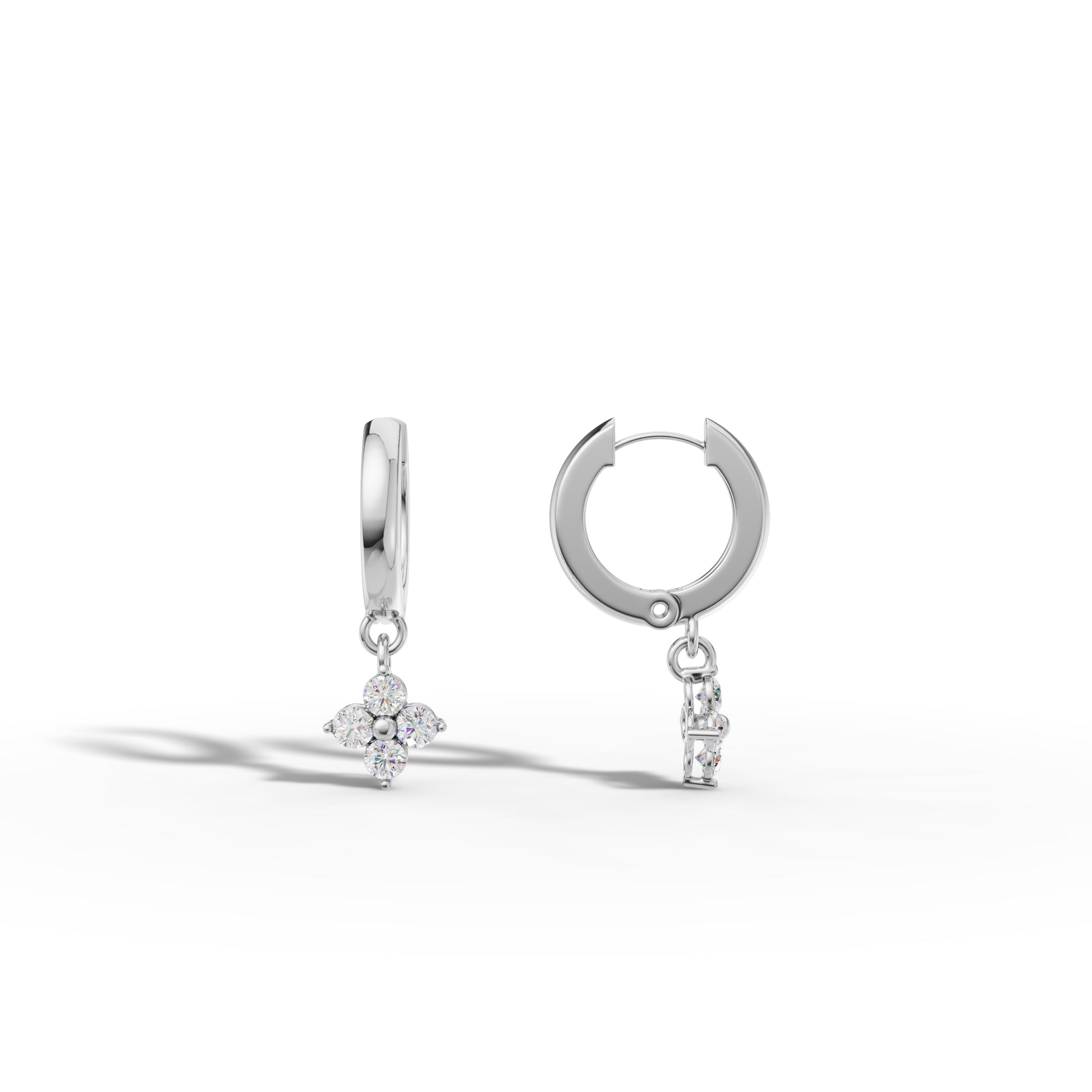 Diamond Dainty Huggies Earrings - 92Five