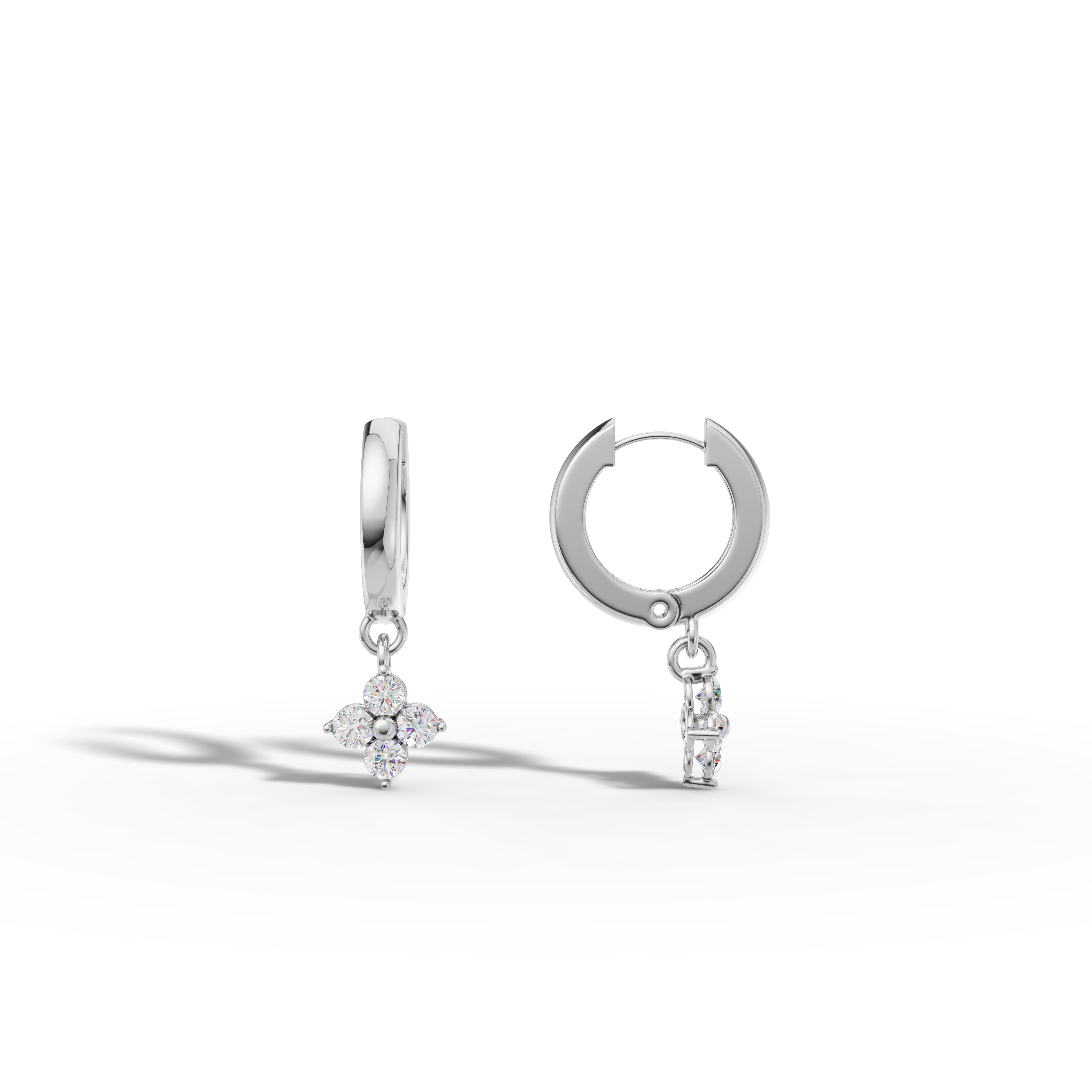 Diamond Dainty Huggies Earrings - 92Five
