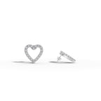Diamond Heart Earrings - 92Five