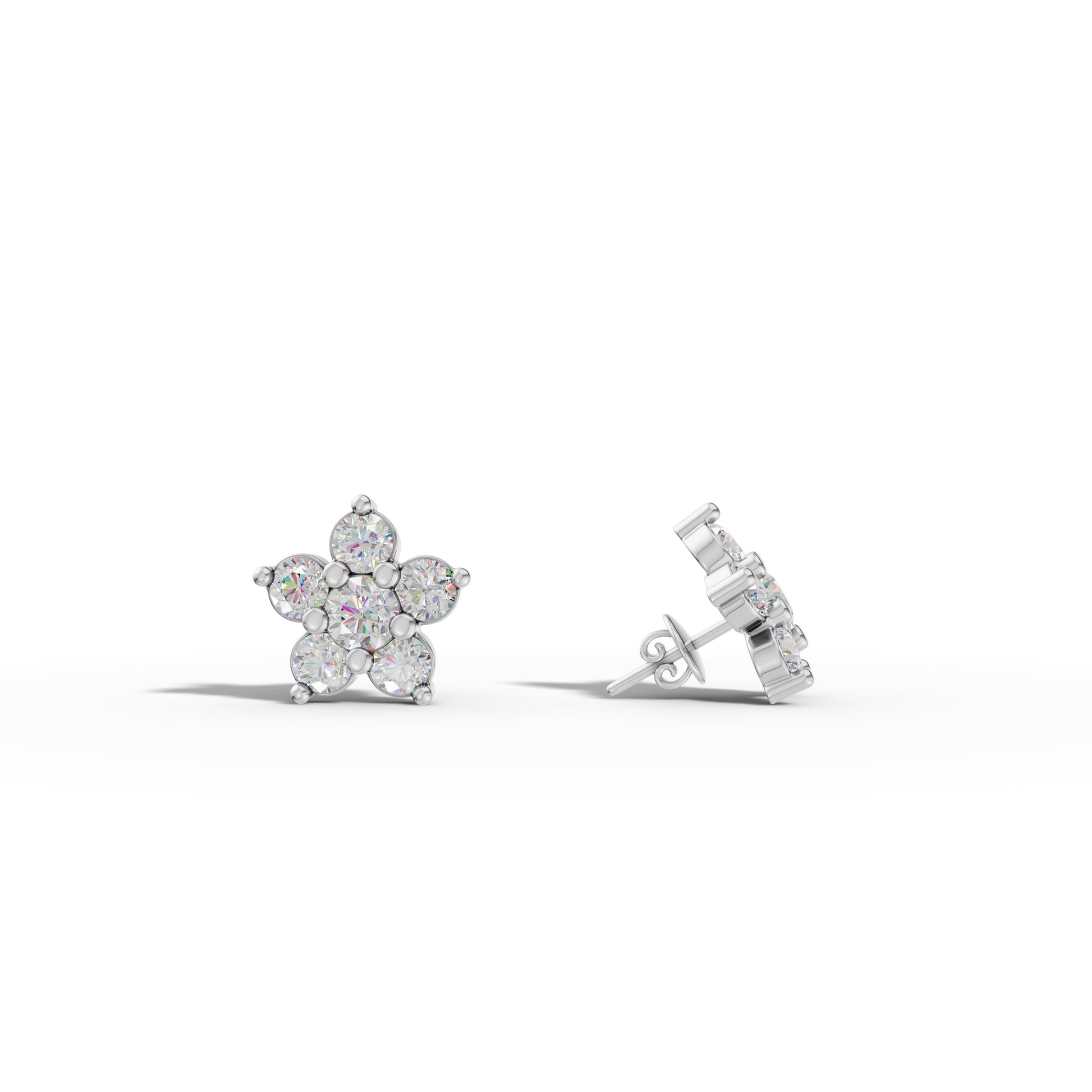 Floral Diamonds Earrings - 92Five