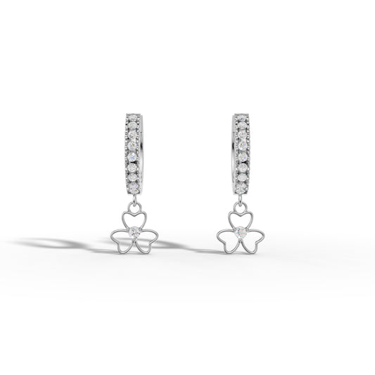 Luxury Diamond Flower Design Earrings – A Symbol of Floral Elegance, Love, and Timeless Beauty - 92Five