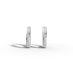 Minimalist Diamond Hoop Earrings - 92Five