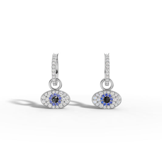 Evil Eye Drop Earrings - 92Five