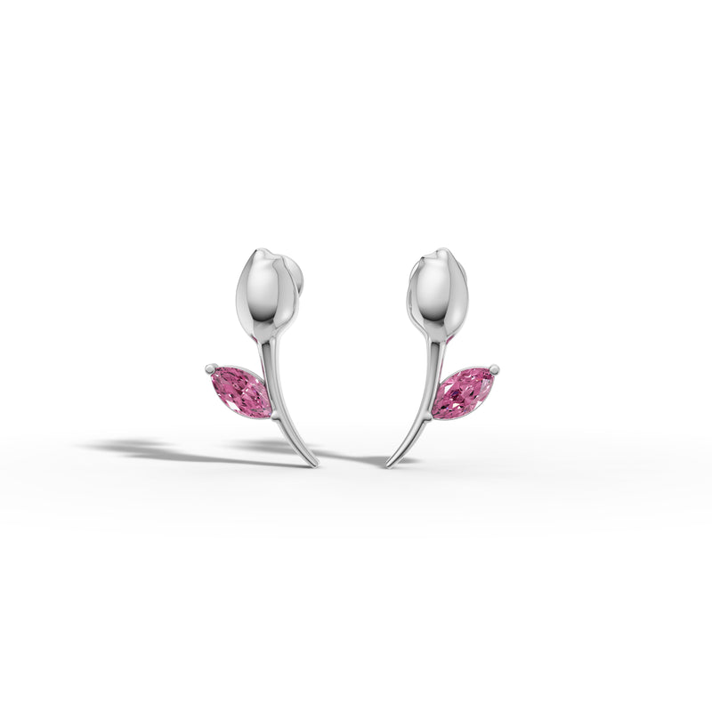 Tulip Minimalist Earrings