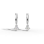 Minimalist Diamond Drop Earrings - 92Five