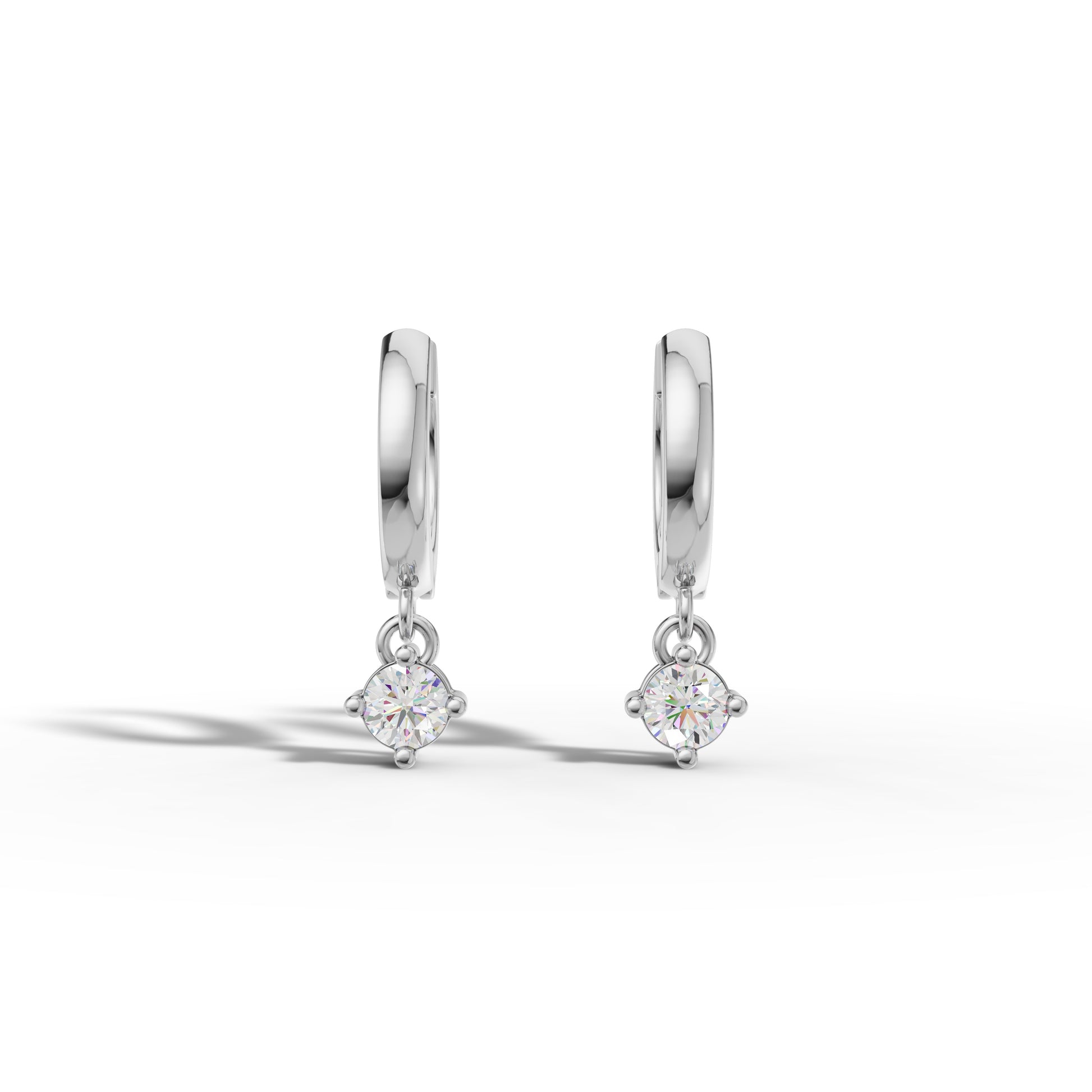 Minimalist Diamond Drop Earrings - 92Five