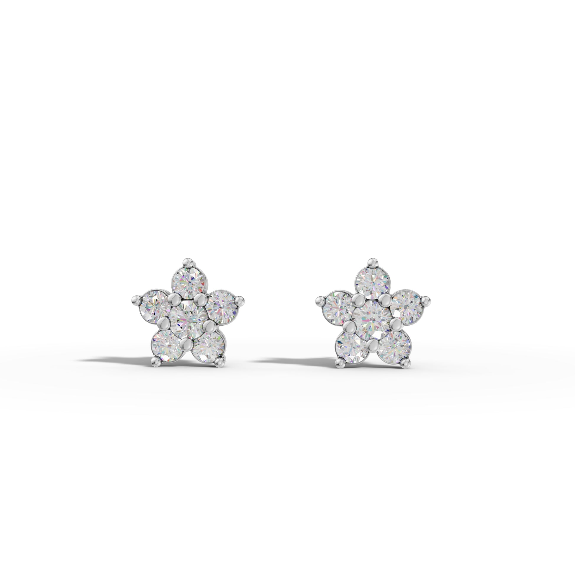 Floral Diamonds Earrings - 92Five