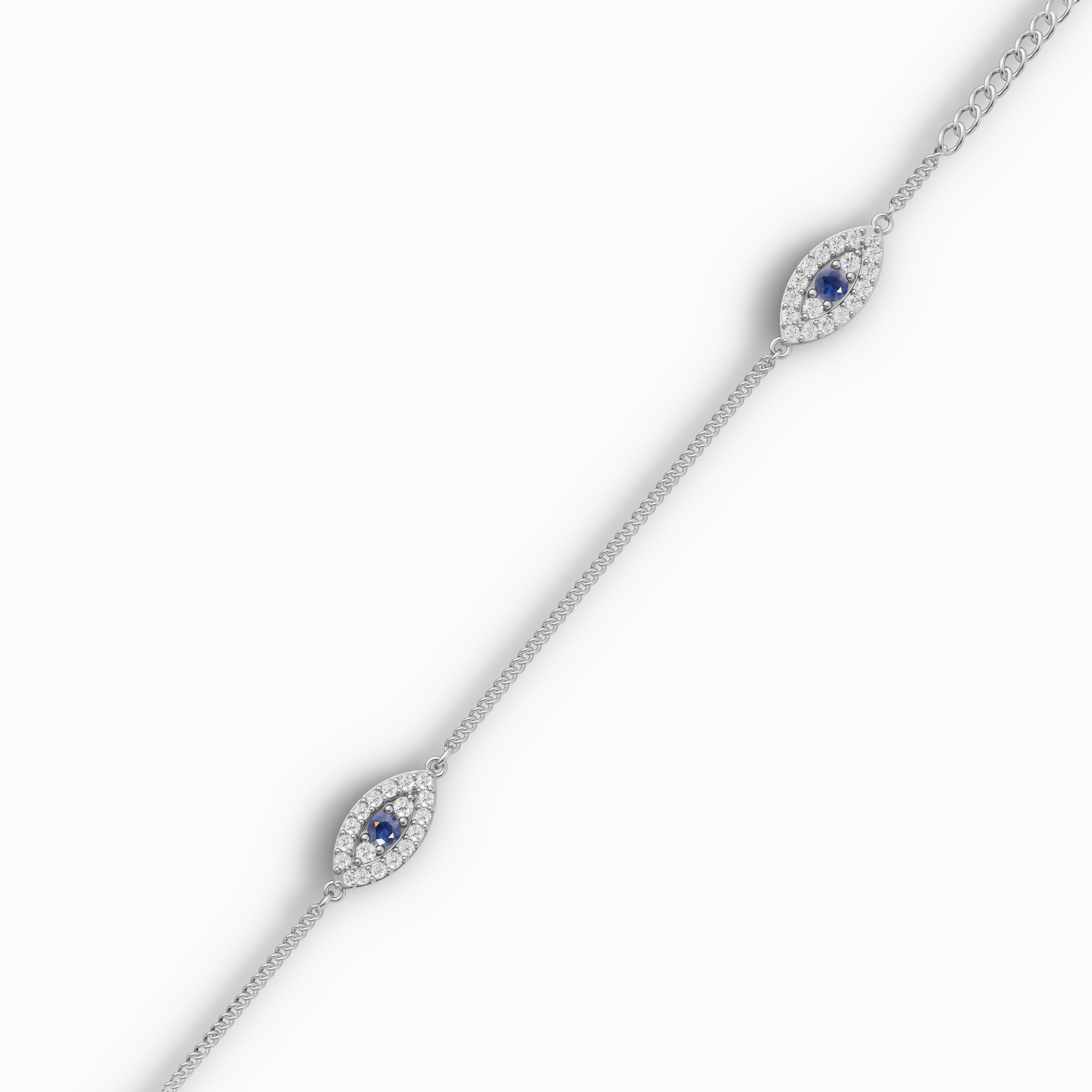 Minimalist Multiple Evil Eye Anklet - 92Five