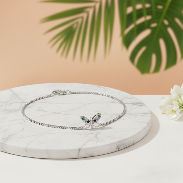 Butterfly Charm Anklet