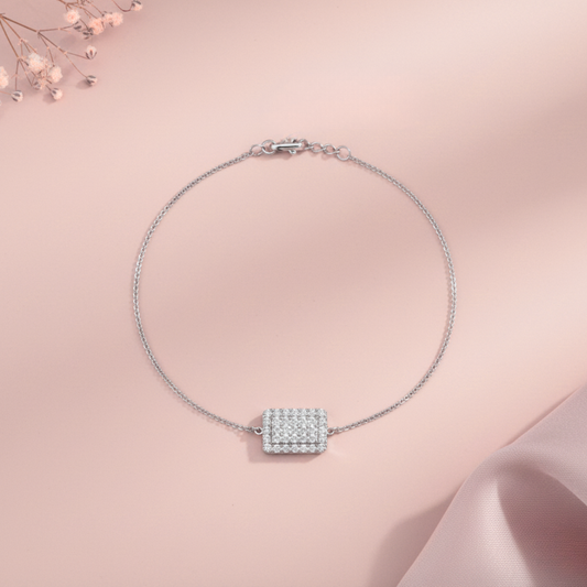 Sparkle Grid Bracelet – Modern Shine Meets Minimal Elegance
