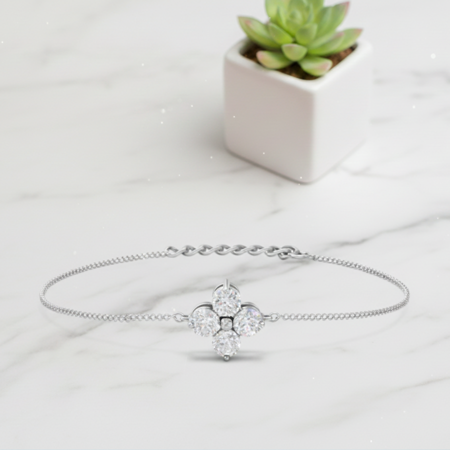 Flower Diamond Bracelet