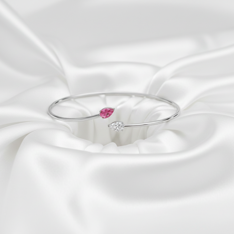 Aurora Drop Open Bracelet