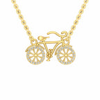 Vintage Bicycle 18K Gold Vermeil Pendant