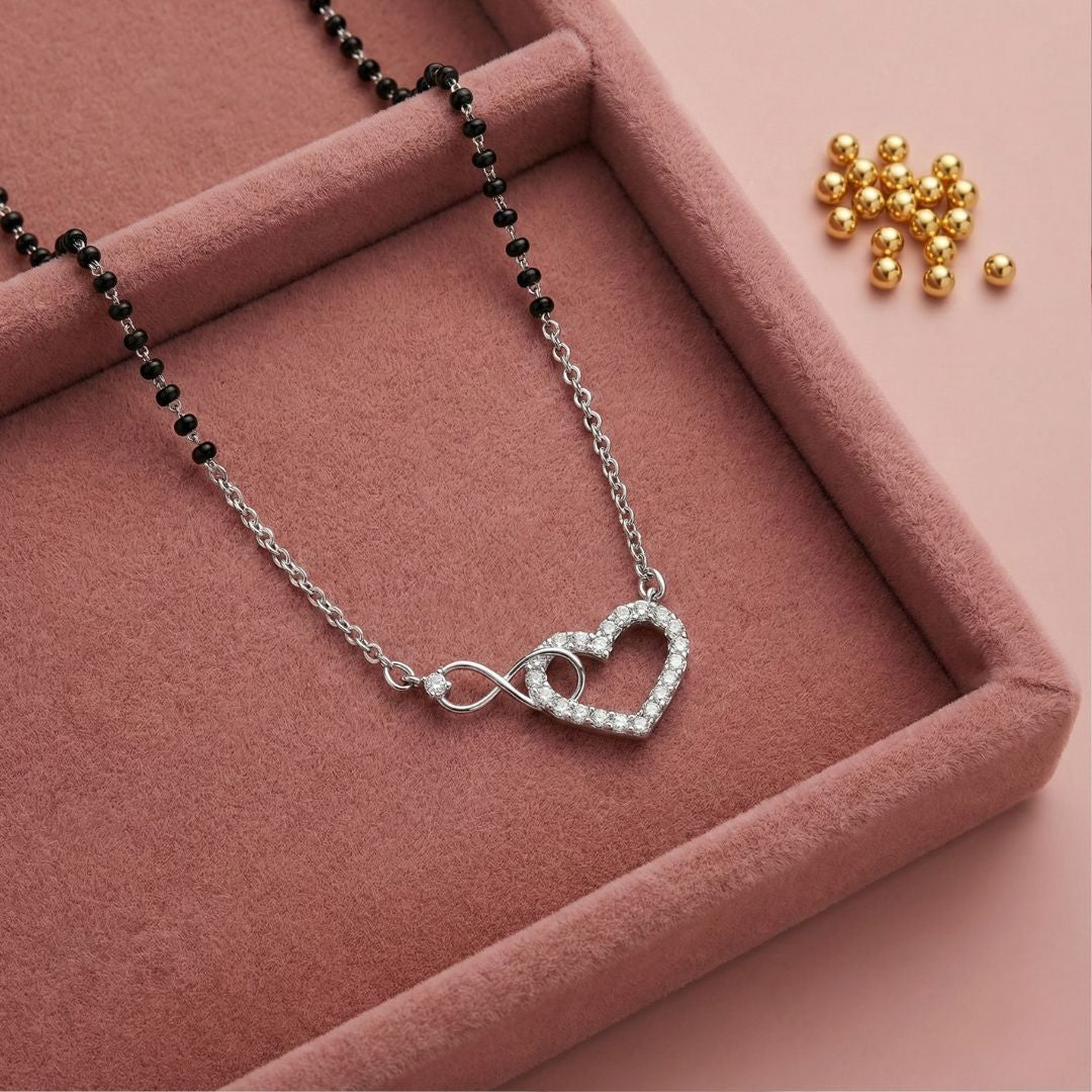 Infinity Heart Diamond Mangalsutra