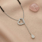 Heart Shape Delicate Diamond Mangalsutra