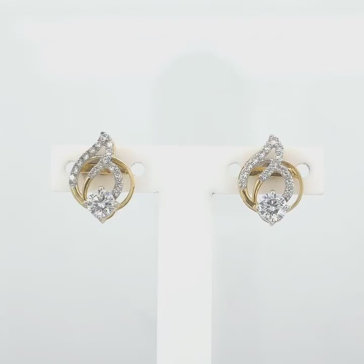 18KT Gold Eternal Flame Earrings
