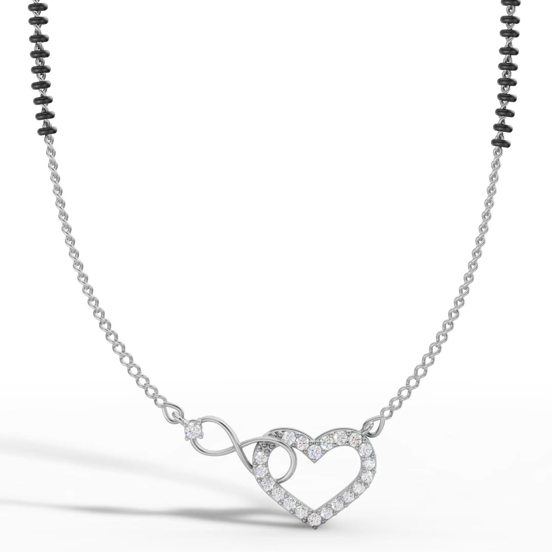 Infinity Heart Diamond Mangalsutra