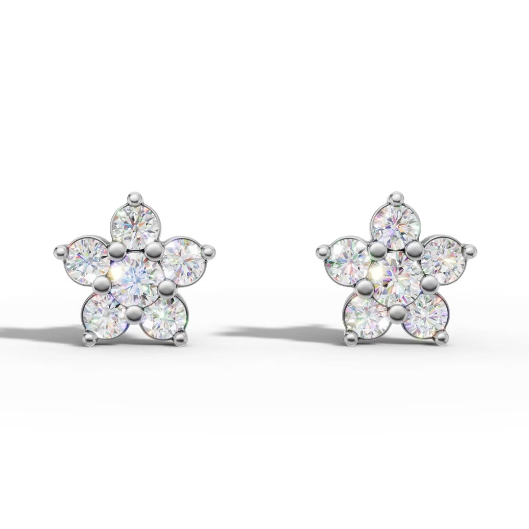 Floral Diamonds Earrings