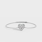 Heart Shape Diamond Bracelet
