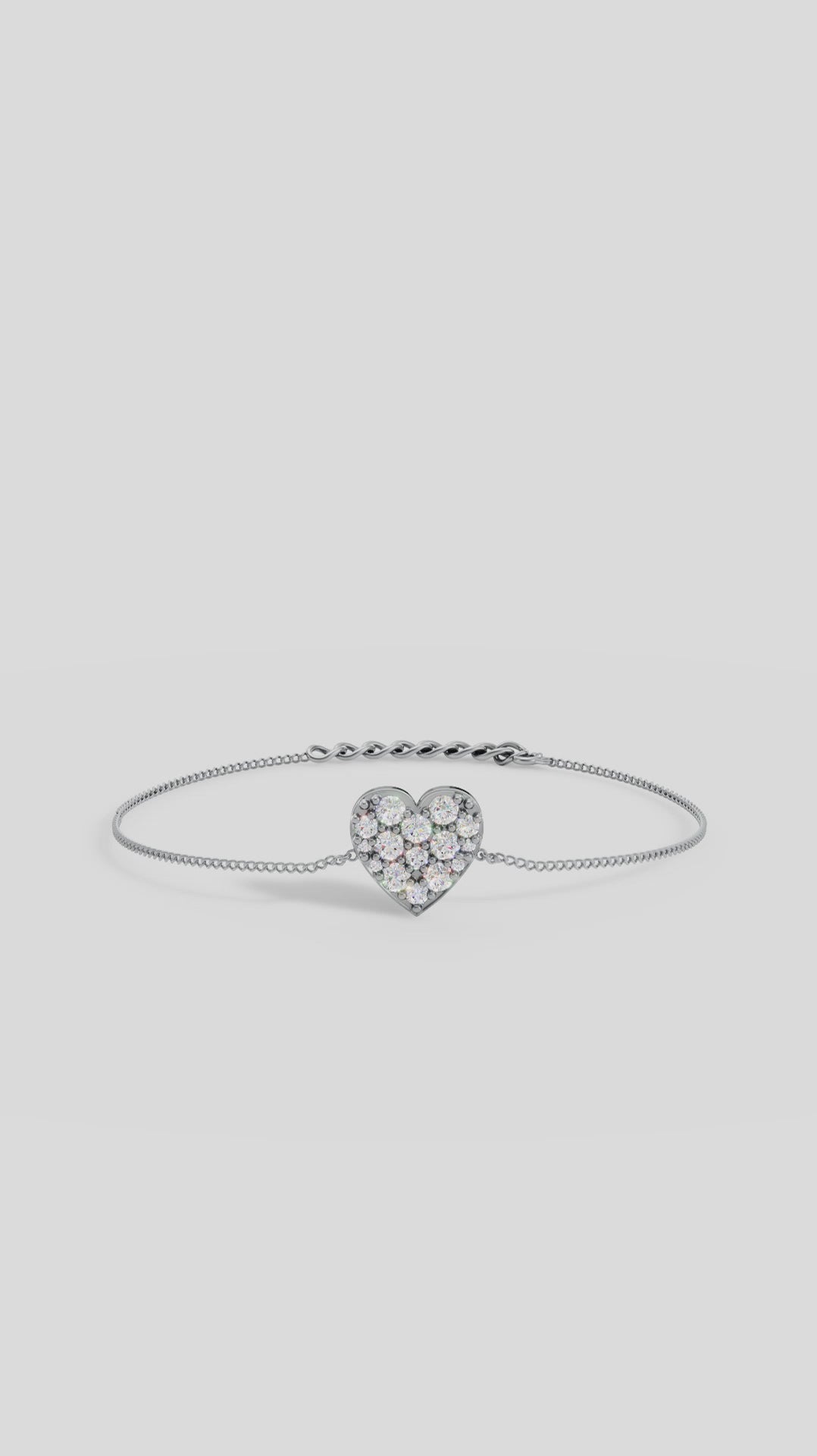 Heart Shape Diamond Bracelet